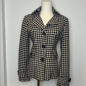 Costa Blanca Black & White Houndstooth Blazer